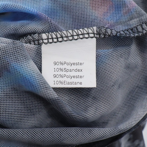 NWT Scarlet Darkness Puffed Sleeve Ruched‎ Soft Mesh Top Black 2X Goth - Picture 8 of 9